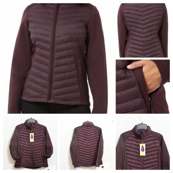 32 Degrees Jackets & Blazers - 32 Degrees Ladies' Mixed Media Jacket in Red